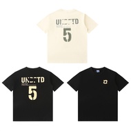 N6ID Five Bars Logo Letter Numbers Retro Summer Short Sleeve T-shirt for Men and Women