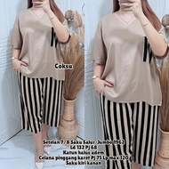 set salur 7/8 jumbo/set wanita/set salur katun bangkok
