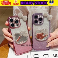 Honor X5b X6 X6b X7b X7c X7d X8 X8b X8c X9 X9a X9b X9c Smart X9D fon sarung cermin kitty mirror grad