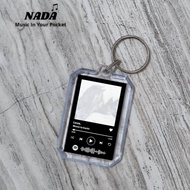 GANTUNGAN Love Wave to Earth Keychain | Keychain Wave to Earth Love Spotify Keychain Barcode Song Ca