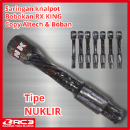 Saringan Knalpot Bahan Copy Altech & Boban RX-King Bobokan  Tipe C20 C20RR C39 C33 C17 C15 NUKLIR