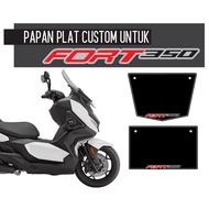 Fort 350 QJ Moto plat moto custom / custom plate