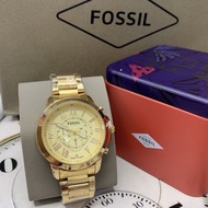 fossil with date watch