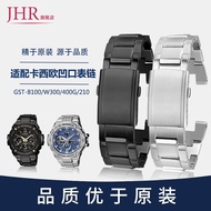 New Suitable for G-SHOCK Casio Steel Heart Watch Strap GST-W300/B100/S310 Steel Bracelet