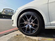 土城輪胎王 RSM 18吋鋁圈 黑底側銑黑透面 5/108 5/112 5/114.3 輕量化 GOLF FOCUS