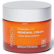 Andalou Naturals Probiotic + C Renewal 1.7 Oz Cream, Plus C, Complexion Enhancing Face Moisturizer, 