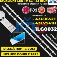 BACKLIGHT TV LG 43LJ652 T 43LV640 S BL LG 43 INCH INC 10K 3V 43UJ652T