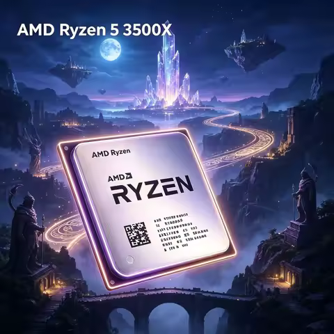 AMD Ryzen 5 3500X R5 3500X CPU Processor 3.6GHz 7NM AM4 Socket 6-Core 6-Thread 65W L3 32M Gaming CPU