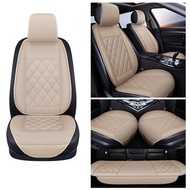 Waterproof Leather Car Seat Cover Protector Mat Universal Front Rear With Backret Breathable Van Aut