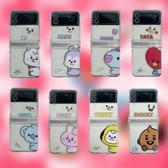 Phone case For Samsung Zflip5 Zflip3 Zflip4 BTSS-7 BT RJ Shooky Cooky Koya INSIDE Mang TATA Chimmy D