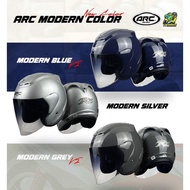 ♨️TERBARU♨️ ARC Ritz Helmet Modern Grey Modern Blue V2 Modern Silver 2Tone Smoke Visor Spoiler