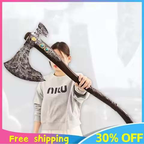 93cm God of War Leviathan Axe Kratos Weapon Model Pu Game God of War: Ragnarok Axe Samurai Weapon Mo