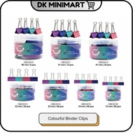 [SG SELLER][Astar Colourful Binder Clips] - Vibrant & Practical, Available in 60mm to 15mm Sizes
