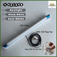 【Termasuk Pemasangan】Plug in LED T8 2FT&amp;4FT Light Tube Lampu Kalimantang Ceiling Wall Lights Lighting Mentol Panjang
