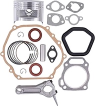 ApplianPar Engine Piston Ring Connecting Rod Seal Gaskets Rebuild Kit 13101-ZF6-W00 13200-ZE2-010 fo