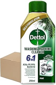 Dettol 6-in-1 Pine Fragrance Washing Machine Cleaner, 250ml (Pack of 6)
