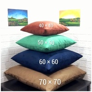 ZIRA Plain Suede Sofa Cushion Cover, Sofa Cushion Cover 70x70, 60x60, Suede Chair Cushion Cover