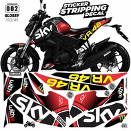 Yamaha Xabre Variation striping/Yamaha Xabre Motorcycle decal Sticker/Yamaha Xabre Pole Trim Sticker