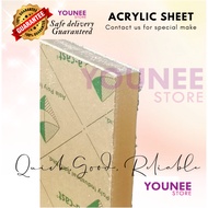 12" x 12" transparent acrylic sheet, clear perspex