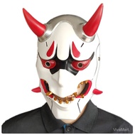 Topeng Hantu Jahat Halloween Topeng Muka Hantu Seram Menyamar Topeng Muka Perintis Menonton Filem da