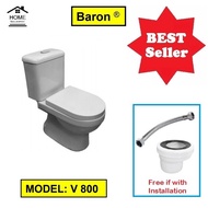 Baron V800 toilet bowl option for installation