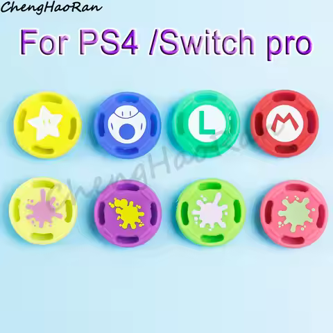 6pcs/ lot For Switch Joy-con Controller Splatoon 2 For PS4 Controller 3D analog Joystick Cap Silicon