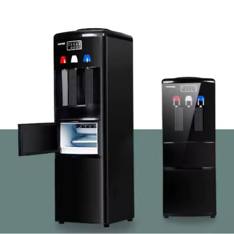 Vertical water dispenser Multifunctional ice maker Small home bar commercial milk tea shop Round ice