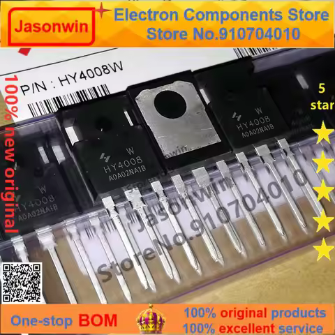 Jasonwin 100% new original 5-50 units/lot MOSFET HY4008W HY4008 TO-247 200A 80V N-Channel Enhancemen