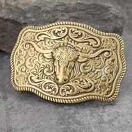 1PS 40MM Width Vintage Solid Brass Belt Buckles For Men Retro Metal Buckle For Straps Leather Craft 