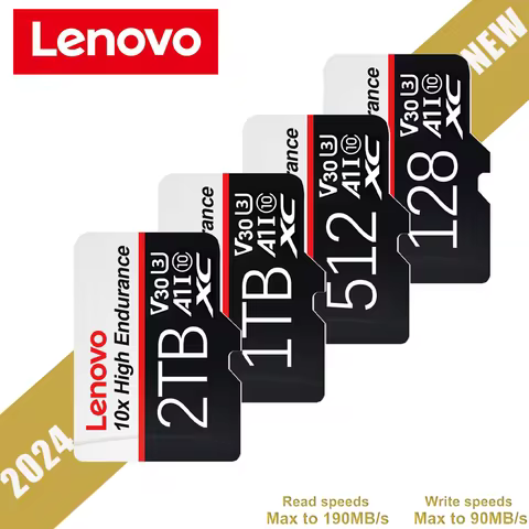 Lenovo 2TB Real Capacity Micro TF SD Card 1TB 2TB Mini SD Memory Card High Speed Cartao De Memoria F