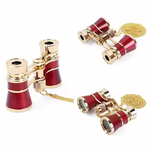 Portable Opera Glasses Binoculars Vintage 3 X 25 Theater Glasses Lightweight Compact Musical Concert
