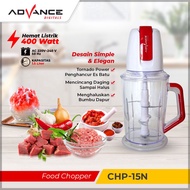 【Garansi 1 Tahun】Advance 1.5L Food Chopper Elektrik CHP-15N Multifungsi Food Chopper Penggiling Dagi