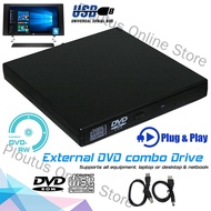 Ploutus Online Store Slim External USB 2.0 DVD Drive CD RW Writer Burner Reader Player for PC Laptop