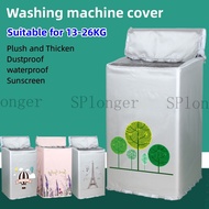 13-26kg washing machine cover top load cover anti-dust large-capacity thickened waterproof sunscreen