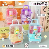 [MINICORNER]Set DIY Cream Guka Cream Clay Decoration Box Suitcase Do It Yourself Keychain Sticker Ae