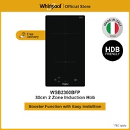 Whirlpool WSQ0530NEP 30cm Built-in Induction Hob with 2 Years Warranty