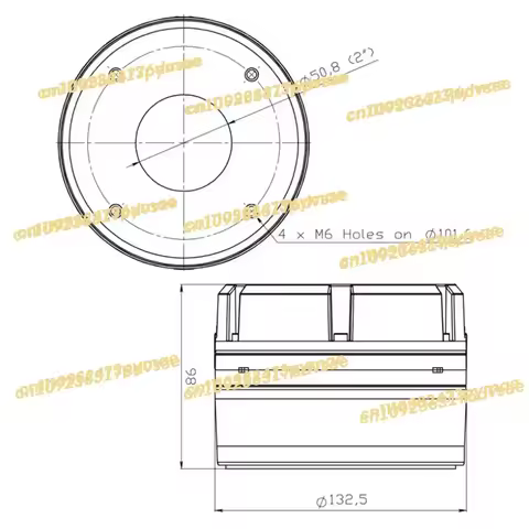 NEW YOTO PRO-DE4599 High Quality 2000 Watt 130mm Magnet Dual 8 Ohm Speaker Accessories Pressure Mid
