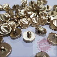 [200pcs] 28L (18mm) Rosegold Matte Mushroom Buttons - Gold Mushroom Buttons with Striped Pattern