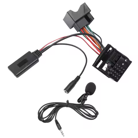 Aux Bluetooth 5.0 Audio Adapter with Microphone for Z4 E85 E86 X3 E83 Mini Cooper R50 S R53 JCW