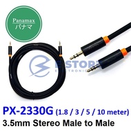 Panamax PX-2330G 3.5mm Stereo Plug to 3.5mm Stereo Plug Cable - 1.8 / 3 / 5 / 10 meter