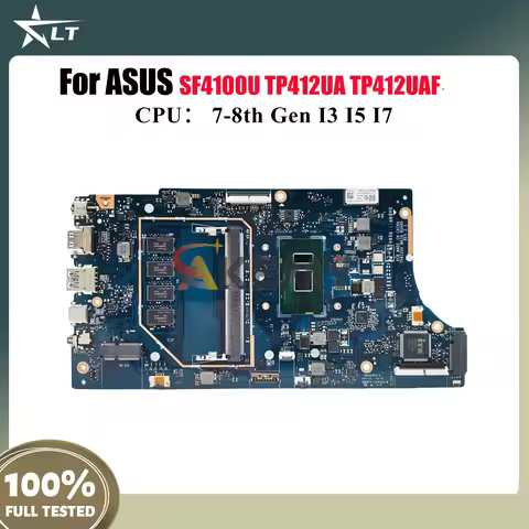 TP412UA Laptop Motherboard For ASUS VivoBook Flip TP412UA TP412UAF TP412U SF4100U Mainboard With I3 