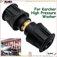 ALMA High pressure quick connector, Plastic Universal High pressure hose adapter, Black Water Pipe Extension Accessories Quick Connection Pressure washer quick adapter for Karcher