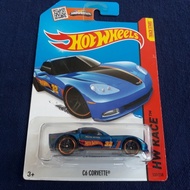 Diecast Hot Wheels HW Race C6 Corvette Blue