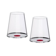 SplitGlass 水晶玻璃紅酒杯 - 2 件套裝 (紅色)
