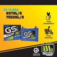 [Installation Provided] GS Yuasa MFX 80L NS70 NS70L NS70R 75D26L 75D26R Car Battery Bateri Kereta