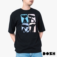 DOSH MENS OVERSIZED T-SHIRTS PINK PANTHER เสื้อยืดโอเวอร์ไซส์ FPPMT5003-BL