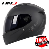 HNJ Full Face Helmet Modular Motorcycle Black Single Lens Sun Protection Helmet