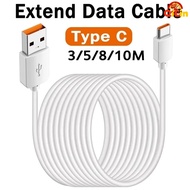 10M Ultra Long Type C Data Cable Fast Charging Wire Charger Cord for Xiaomi USB C Mobile Phones
