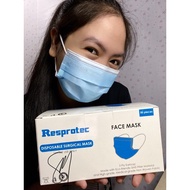 ☜✼∋RESPROTEC Surgical Face Mask - (50pcs) Original Philippines FDA Approved Made