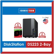Synology DS223 2-Bay DiskStation Ironwolf 2TB~32TB Nas Enclosure Kits